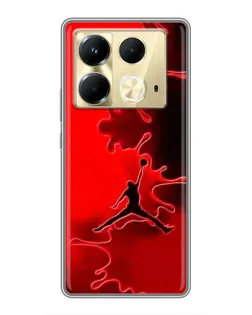 Чохол для Infinix Note 40 з картинкою «Jordan Red Smoke» Чохол для Infinix Note 40 з картинкою «Jordan Red Smoke»