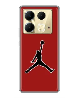 Чохол для Infinix Note 40 з картинкою «Jordan Red Back» Чохол для Infinix Note 40 з картинкою «Jordan Red Back»