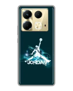 Чохол для Infinix Note 40 з картинкою «Jordan Blue Fire» Чохол для Infinix Note 40 з картинкою «Jordan Blue Fire»