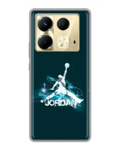 Чохол для Infinix Note 40 з картинкою «Jordan Blue Fire» Чохол для Infinix Note 40 з картинкою «Jordan Blue Fire»