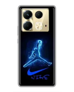 Чохол для Infinix Note 40 з картинкою «Jordan Neon Blue» Чохол для Infinix Note 40 з картинкою «Jordan Neon Blue»