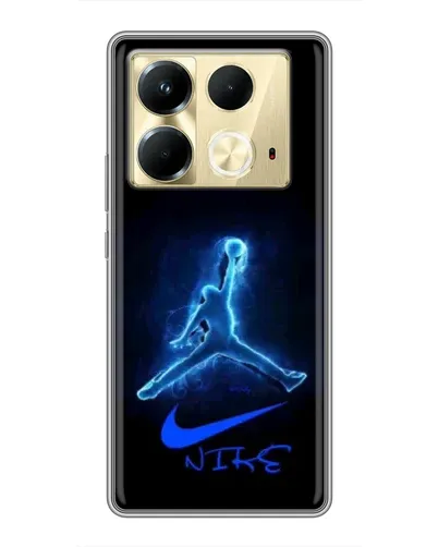 Чохол для Infinix Note 40 з картинкою «Jordan Neon Blue» Чохол для Infinix Note 40 з картинкою «Jordan Neon Blue»