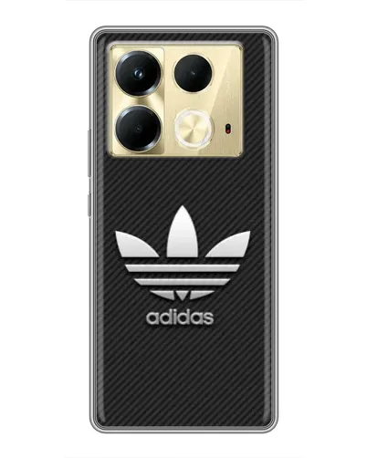 Чохол для Infinix Note 40 з картинкою «Adidas Карбонова текстура» Чохол для Infinix Note 40 з картинкою «Adidas Карбонова текстура»