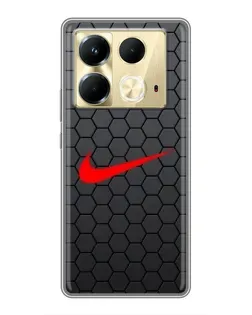 Чохол для Infinix Note 40 з картинкою «Nike — карбонова сітка» Чохол для Infinix Note 40 з картинкою «Nike — карбонова сітка»