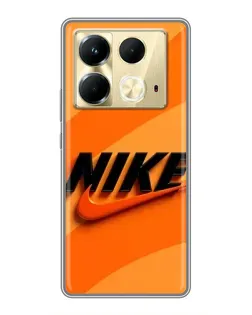 Чохол для Infinix Note 40 з картинкою «Помаранчевий драйв Nike» Чохол для Infinix Note 40 з картинкою «Помаранчевий драйв Nike»