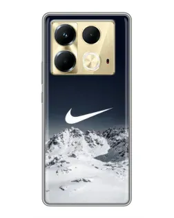 Чохол для Infinix Note 40 з картинкою «Nike — зимові гори» Чохол для Infinix Note 40 з картинкою «Nike — зимові гори»