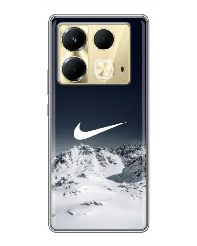 Чохол для Infinix Note 40 з картинкою «Nike — зимові гори» Чохол для Infinix Note 40 з картинкою «Nike — зимові гори»
