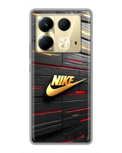 Чохол для Infinix Note 40 з картинкою «Золотий Nike на металі» Чохол для Infinix Note 40 з картинкою «Золотий Nike на металі»