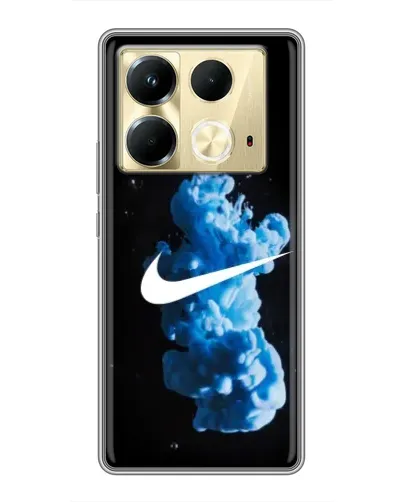 Чохол для Infinix Note 40 з картинкою «Nike та синій дим» Чохол для Infinix Note 40 з картинкою «Nike та синій дим»