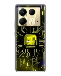 Чохол для Infinix Note 40 з картинкою «Nike — золота іскра» Чохол для Infinix Note 40 з картинкою «Nike — золота іскра»