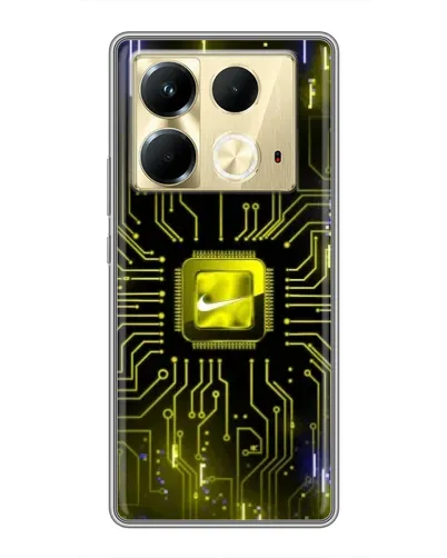 Чохол для Infinix Note 40 з картинкою «Nike — золота іскра» Чохол для Infinix Note 40 з картинкою «Nike — золота іскра»