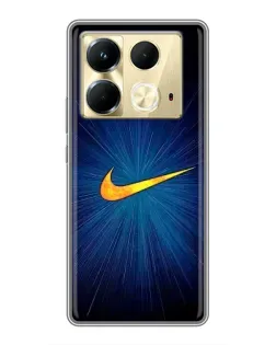 Чохол для Infinix Note 40 з картинкою «Синій пульс Nike» Чохол для Infinix Note 40 з картинкою «Синій пульс Nike»
