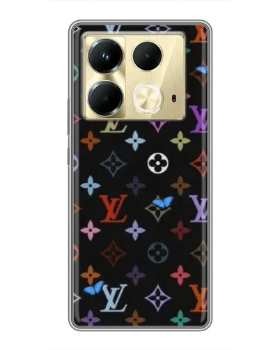 Чехол для Infinix Note 40 с картинкой «Цветная монограмма LV» Чехол для Infinix Note 40 с картинкой «Цветная монограмма LV»