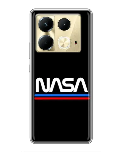Чохол для Infinix Note 40 з картинкою «NASA — класика Red Blue» Чохол для Infinix Note 40 з картинкою «NASA — класика Red Blue»
