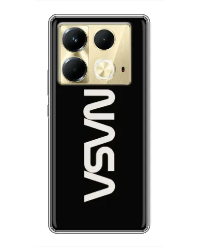 Чохол для Infinix Note 40 з картинкою «NASA — вертикальний логотип» Чохол для Infinix Note 40 з картинкою «NASA — вертикальний логотип»