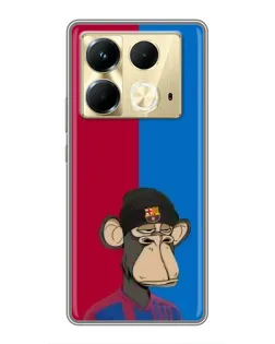 Чохол для Infinix Note 40 з картинкою «Bored Ape — фанат Барси» Чохол для Infinix Note 40 з картинкою «Bored Ape — фанат Барси»