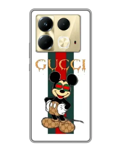 Чохол для Infinix Note 40 з картинкою «Міккі Маус Gucci — смуги» Чохол для Infinix Note 40 з картинкою «Міккі Маус Gucci — смуги»