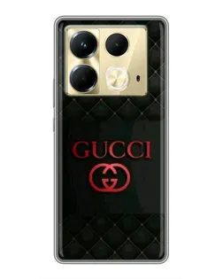 Чохол для Infinix Note 40 з картинкою «Gucci — стьобаний чорний»