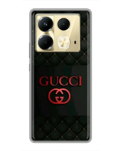 Чохол для Infinix Note 40 з картинкою «Gucci — стьобаний чорний» Чохол для Infinix Note 40 з картинкою «Gucci — стьобаний чорний»