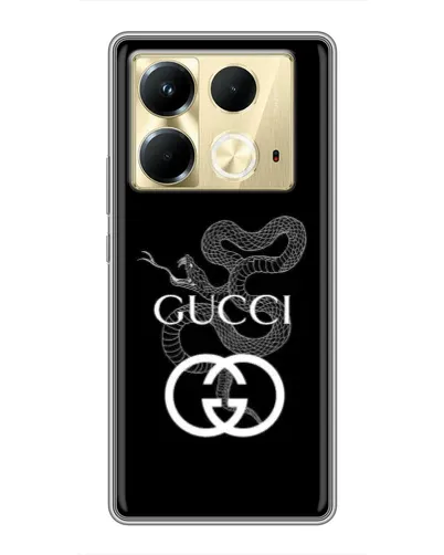 Чохол для Infinix Note 40 з картинкою «Gucci — срібна змія» Чохол для Infinix Note 40 з картинкою «Gucci — срібна змія»