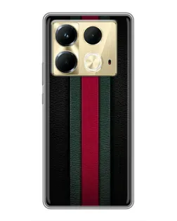 Чохол для Infinix Note 40 з картинкою «Gucci — неонова лінія»