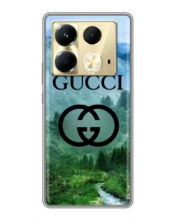 Чохол для Infinix Note 40 з картинкою «Gucci — гірський пейзаж»