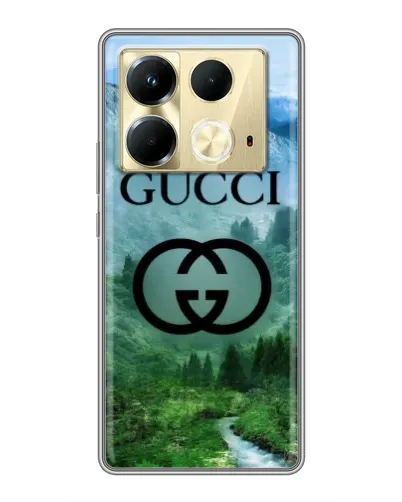 Чохол для Infinix Note 40 з картинкою «Gucci — гірський пейзаж» Чохол для Infinix Note 40 з картинкою «Gucci — гірський пейзаж»