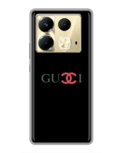 Чохол для Infinix Note 40 з картинкою «Gucci — червоний градієнт»