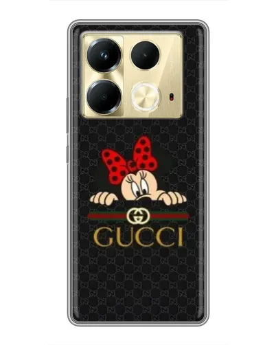 Чохол для Infinix Note 40 з картинкою «Мінні Маус Gucci — чорний» Чохол для Infinix Note 40 з картинкою «Мінні Маус Gucci — чорний»