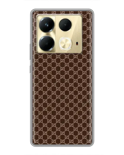 Чохол для Infinix Note 40 з картинкою «Gucci — шоколадна сітка» Чохол для Infinix Note 40 з картинкою «Gucci — шоколадна сітка»
