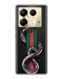 Чохол для Infinix Note 40 з картинкою «Gucci — змія на смузі»