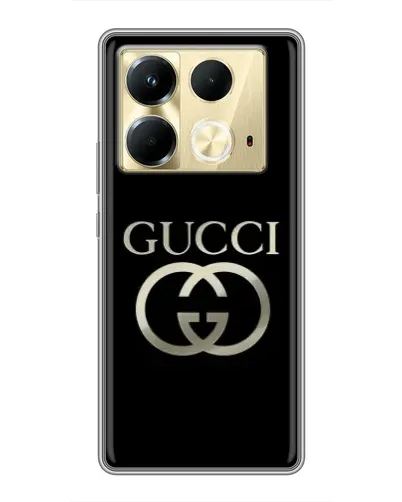 Чохол для Infinix Note 40 з картинкою «Gucci — золото на чорному» Чохол для Infinix Note 40 з картинкою «Gucci — золото на чорному»