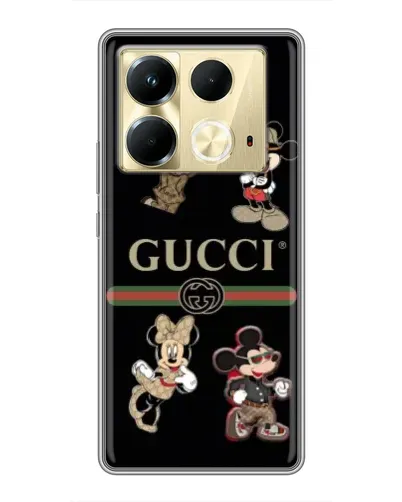 Чохол для Infinix Note 40 з картинкою «Gucci — герої Disney та монограма» Чохол для Infinix Note 40 з картинкою «Gucci — герої Disney та монограма»