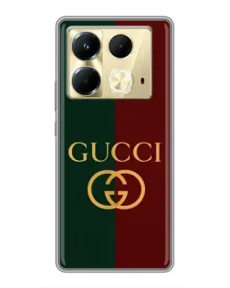 Чохол для Infinix Note 40 з картинкою «Gucci — темно-зелений градієнт»