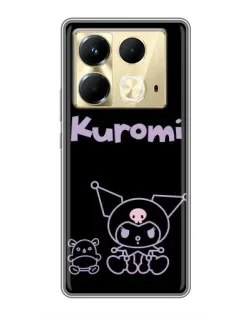 Чохол для Infinix Note 40 з картинкою «Kuromi — чорний мінімалізм» Чохол для Infinix Note 40 з картинкою «Kuromi — чорний мінімалізм»