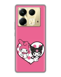 Чохол для Infinix Note 40 з картинкою «Kuromi та My Melody» Чохол для Infinix Note 40 з картинкою «Kuromi та My Melody»
