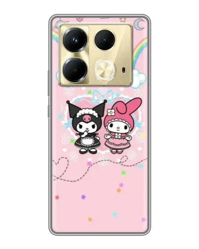 Чохол для Infinix Note 40 з картинкою «My Melody та Kuromi» Чохол для Infinix Note 40 з картинкою «My Melody та Kuromi»