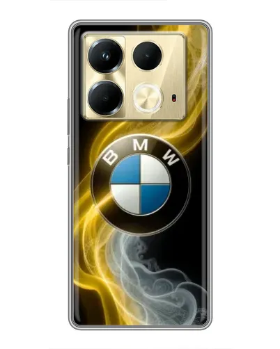 Чохол для Infinix Note 40 з картинкою «Золотистий дим BMW» Чохол для Infinix Note 40 з картинкою «Золотистий дим BMW»