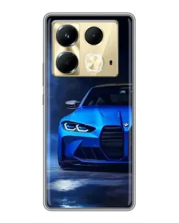 Чохол для Infinix Note 40 з картинкою «Блакитна BMW M4» Чохол для Infinix Note 40 з картинкою «Блакитна BMW M4»