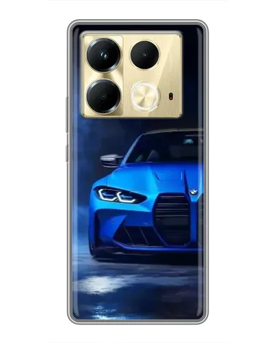 Чохол для Infinix Note 40 з картинкою «Блакитна BMW M4» Чохол для Infinix Note 40 з картинкою «Блакитна BMW M4»