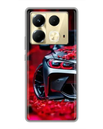 Чохол для Infinix Note 40 з картинкою «Спортивна BMW та квіти» Чохол для Infinix Note 40 з картинкою «Спортивна BMW та квіти»