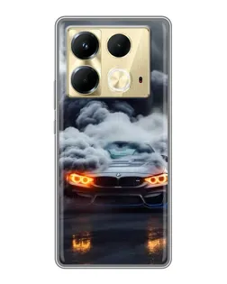 Чохол для Infinix Note 40 з картинкою «BMW у диму» Чохол для Infinix Note 40 з картинкою «BMW у диму»