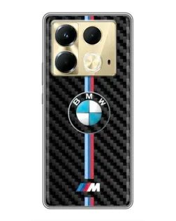 Чохол для Infinix Note 40 з картинкою «Емблема BMW та карбон» Чохол для Infinix Note 40 з картинкою «Емблема BMW та карбон»