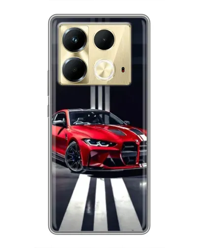 Чохол для Infinix Note 40 з картинкою «Червона BMW на дорозі» Чохол для Infinix Note 40 з картинкою «Червона BMW на дорозі»