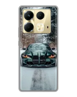 Чохол для Infinix Note 40 з картинкою «BMW у зимовому лісі» Чохол для Infinix Note 40 з картинкою «BMW у зимовому лісі»