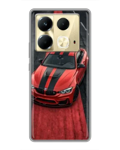 Чохол для Infinix Note 40 з картинкою «BMW на червоній доріжці» Чохол для Infinix Note 40 з картинкою «BMW на червоній доріжці»