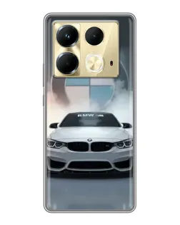 Чохол для Infinix Note 40 з картинкою «BMW в білому диму» Чохол для Infinix Note 40 з картинкою «BMW в білому диму»