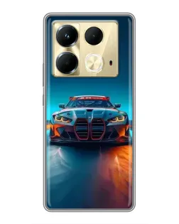 Чохол для Infinix Note 40 з картинкою «BMW — вогні неону» Чохол для Infinix Note 40 з картинкою «BMW — вогні неону»
