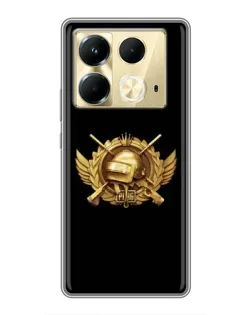Чохол для Infinix Note 40 з картинкою «PUBG — помаранчевий градієнт»