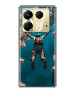 Чохол для Infinix Note 40 з картинкою «PUBG — вільне падіння»